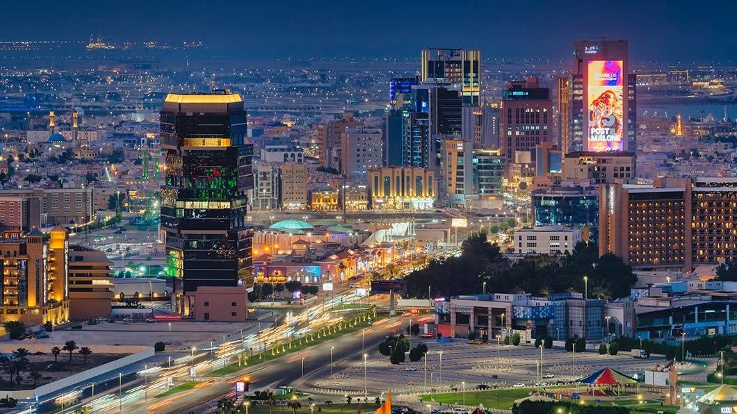Al Khobar Eastern Province KSA night skyline